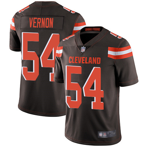 Cleveland Browns Olivier Vernon Men Brown Limited Jersey 54 NFL Football Home Vapor Untouchable